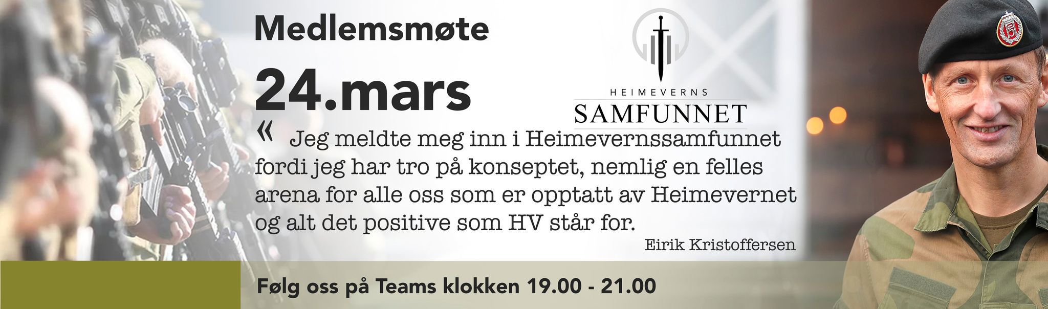 Medlemsmøte i Heimevernssamfunnet